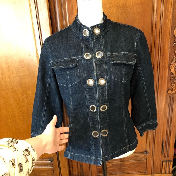 Baccini Denim Jacket with Pockets - Picture 2 of 5